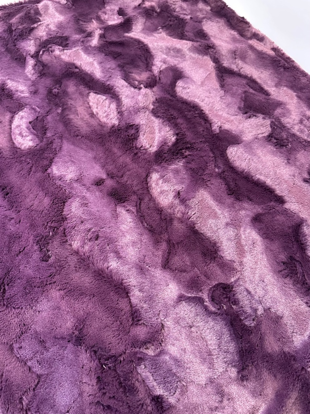 π¦ Woodland Animal Baby Blanket Balloon Print | Soft Plush Minky Purple Back - Picture 6 of 9